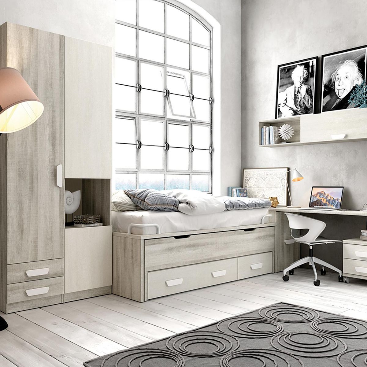 FIXSER - Asa abs blanco 96/128 mm