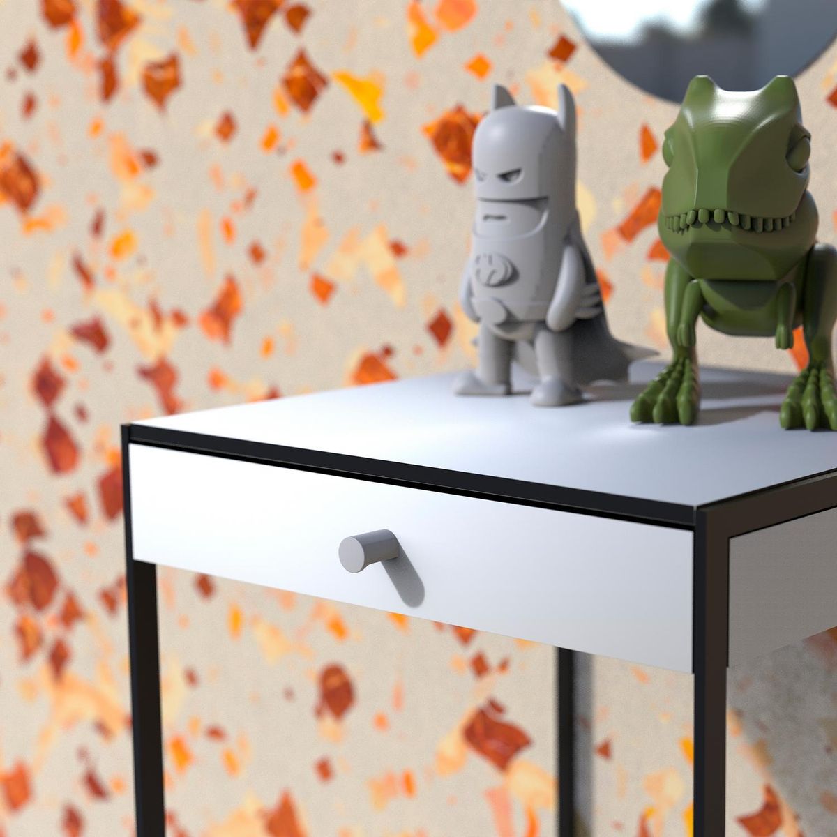 FIXSER - Pomo abs gris 20 mm Gris