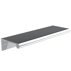 FIXSER - Perfil aluminio 84/64 mm anodizado brillo