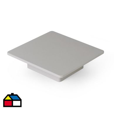 Pomo abs gris 86x86 mm