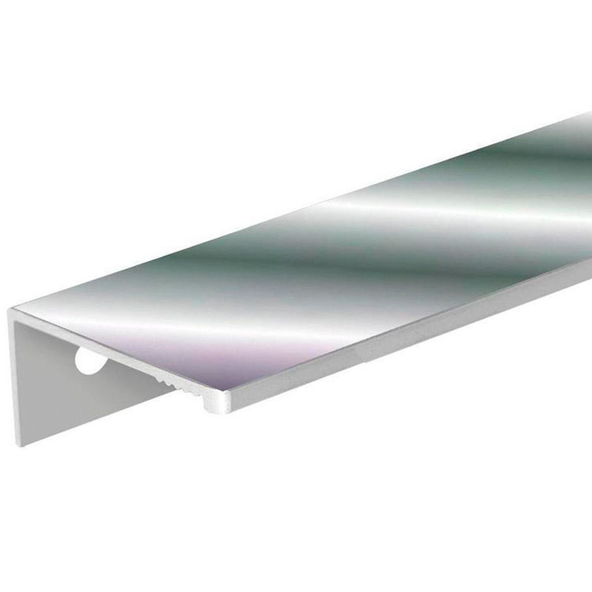 FIXSER - Perfil aluminio148/128 mm anodizado brillo