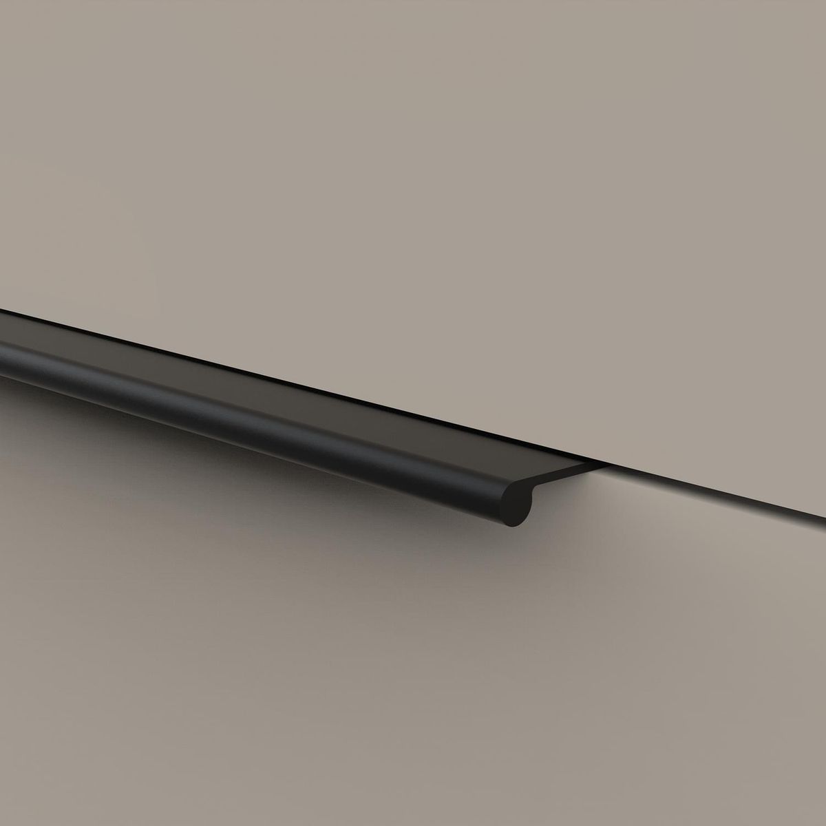 FIXSER - Perfil aluminio 84/64 mm negro mate