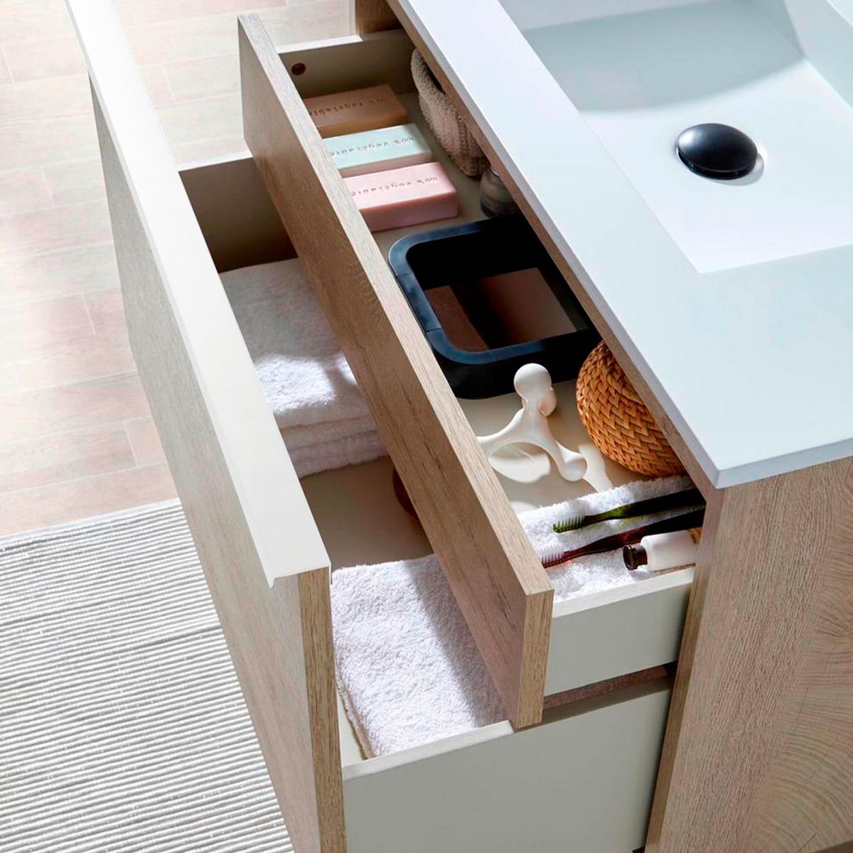 FIXSER - Perfil aluminio 148/128mm blanco