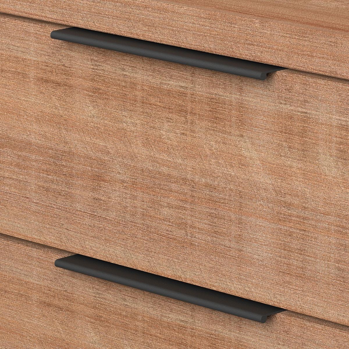 FIXSER - Perfil aluminio148/128 mm negro mate