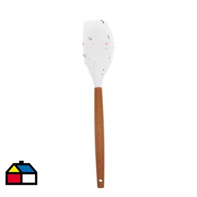 Espatula silicona mango madera