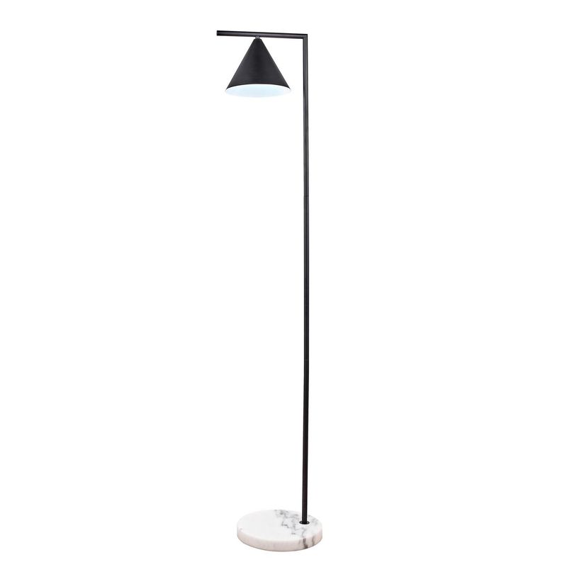 JUST HOME COLLECTION - Lámpara de Pie Cono Negro 26x153 cm