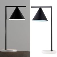 Lámpara Mesa Cono Negro 20x59 cm