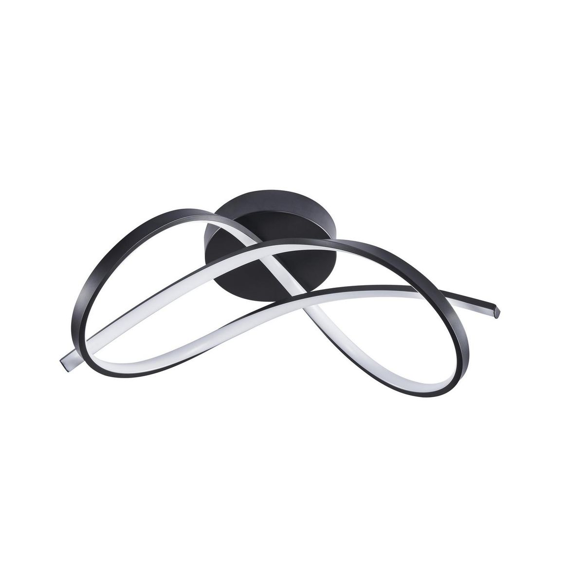 JUST HOME COLLECTION - Lámpara Techo Olas Metal Negro