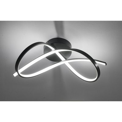 Imagen 2 del producto Lámpara Techo Olas Metal Negro