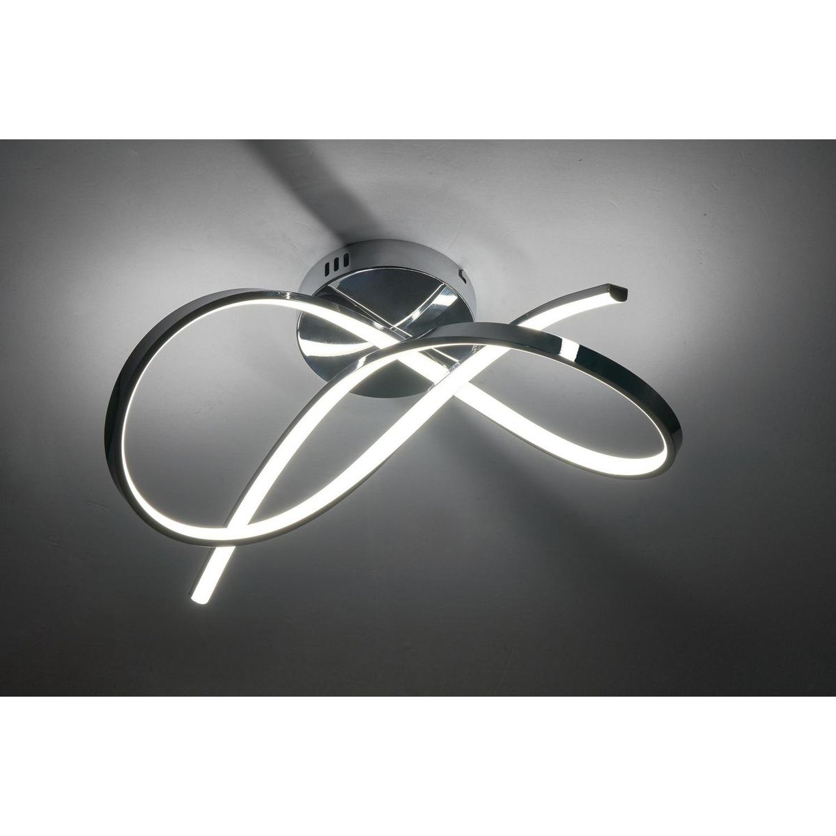 JUST HOME COLLECTION - Lámpara Techo Olas Metal Gris