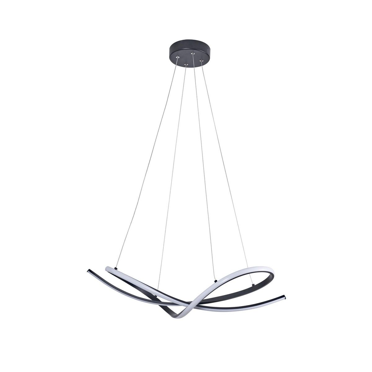 JUST HOME COLLECTION - Lámpara Colgante Geometrico Metal Negro