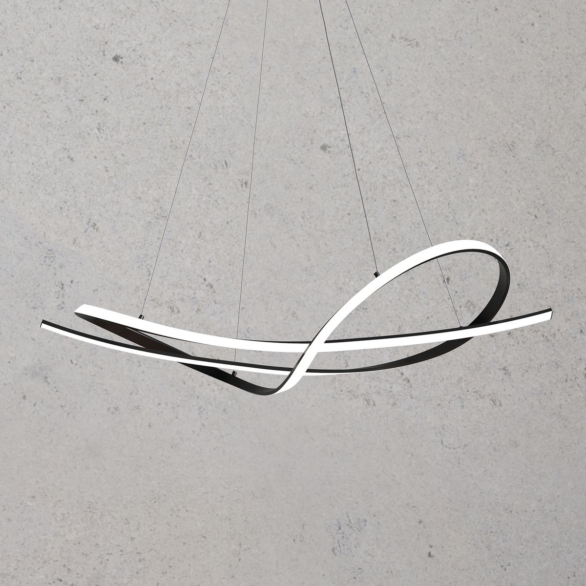 JUST HOME COLLECTION - Lámpara Colgante Geometrico Metal Negro