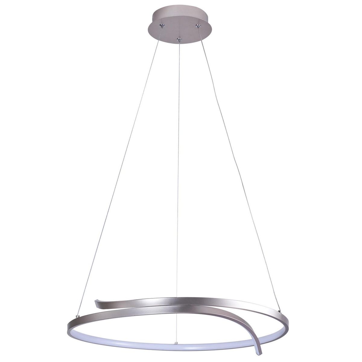 JUST HOME COLLECTION - Lámpara de Techo Led Circular Metal Gris