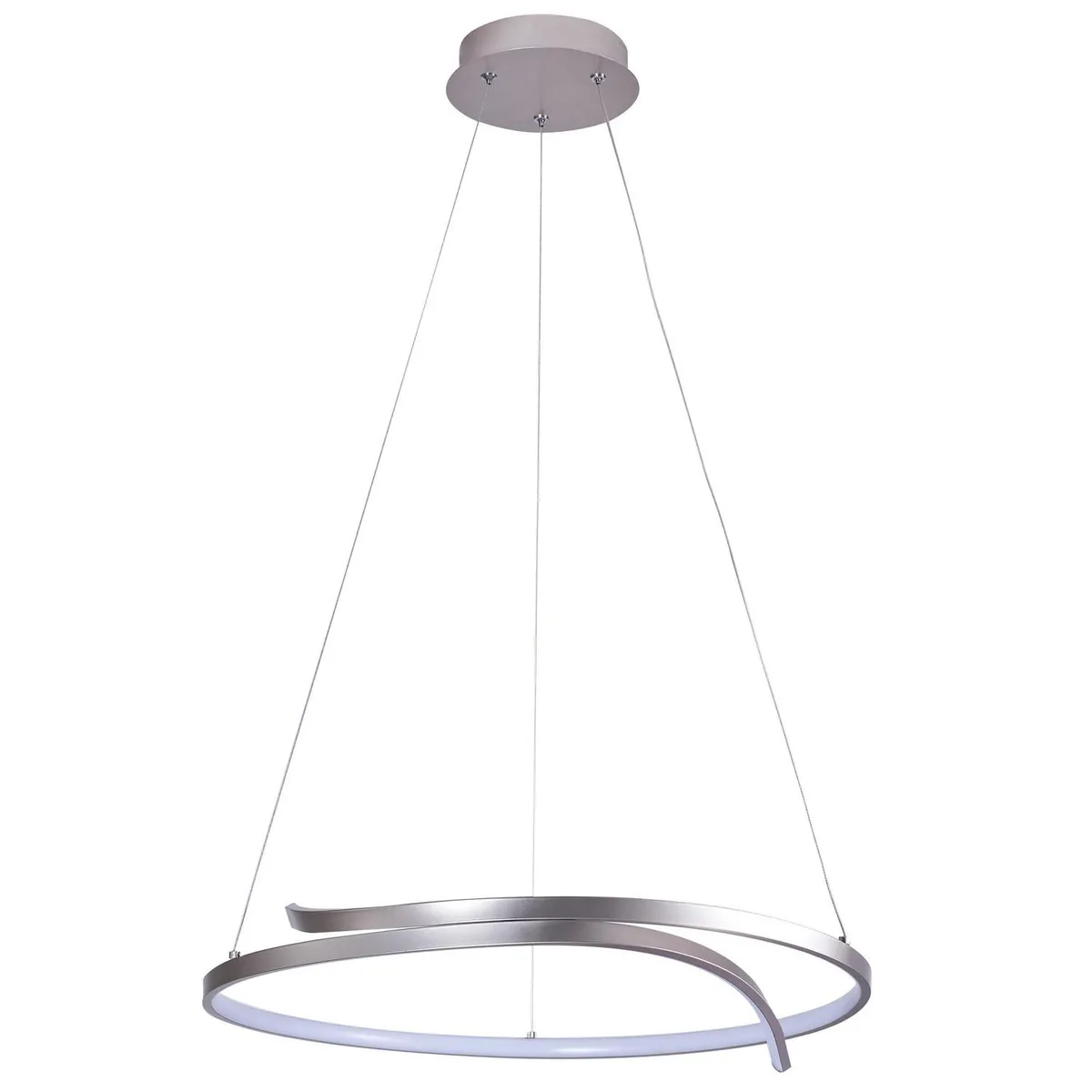 JUST HOME COLLECTION - Lámpara de Techo Led Circular Metal Gris