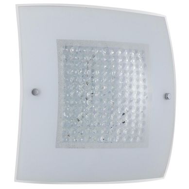 Plafn Led vidrio cuadrado 18 W