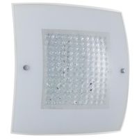 Plafón Led vidrio cuadrado 18 W
