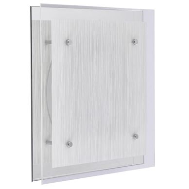Plafn cuadrado Double 2 luces E27 blanco