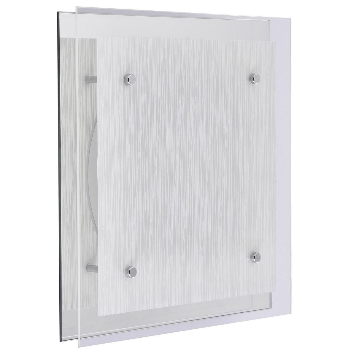 JUST HOME COLLECTION - Plafón cuadrado Double 2 luces E27 blanco