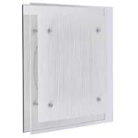 Plafón cuadrado Double 2 luces E27 blanco