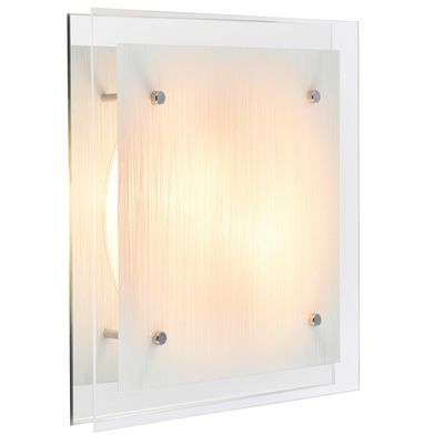 Imagen 2 del producto Plafón cuadrado Double 2 luces E27 blanco