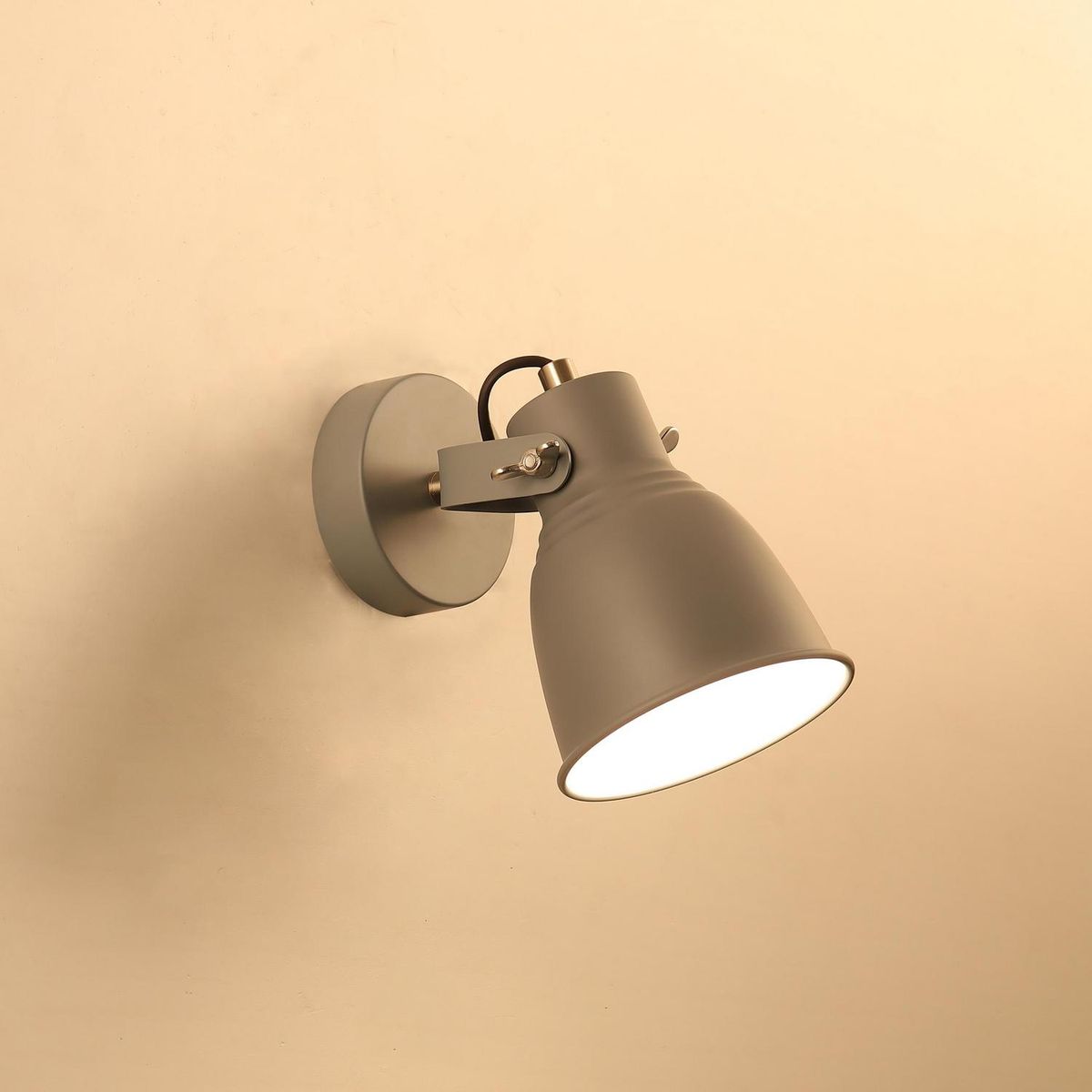 JUST HOME COLLECTION - Apliqué Industrial Metal Gris