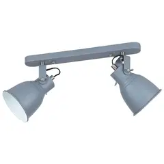 JUST HOME COLLECTION - Barra Industrial Metal Gris/Plata 11 cm