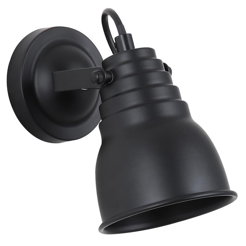 JUST HOME COLLECTION - Apliqué Industrial Metal Negro 10 cm