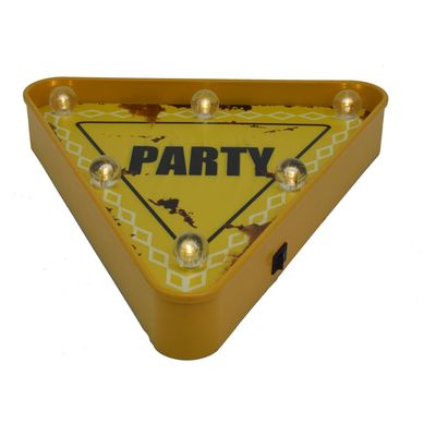 Letrero Led Party amarillo