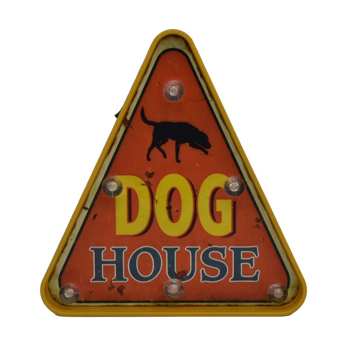 HOMY - Letrero Led Dog House rojo