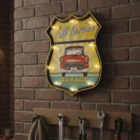 Letrero Led Auto Garage Multicolor 30x5 cm