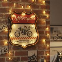 Letrero Led Moto Multicolor 30x5 cm