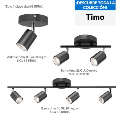 Imagen 2 del producto Apliqué Timo Aluminio Negro