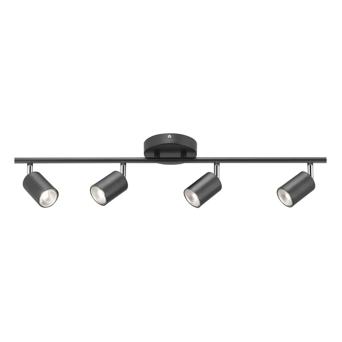 JUST HOME COLLECTION - Barra Timo 4 Luces Aluminio Negro