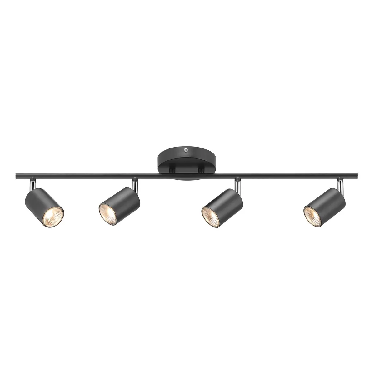 JUST HOME COLLECTION - Barra Timo 4 Luces Aluminio Negro