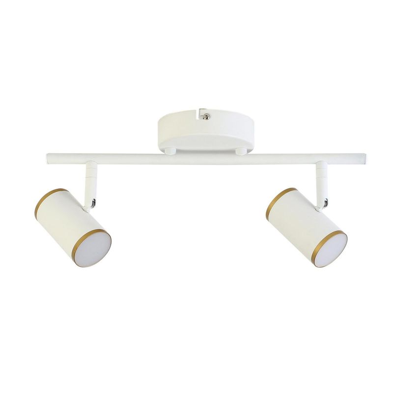 JUST HOME COLLECTION - Barra Led Nivel 2 Luces Aluminio Blanco 0 cm