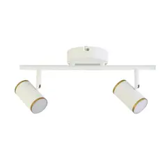 JUST HOME COLLECTION - Barra Led Nivel 2 Luces Aluminio Blanco