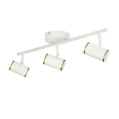 JUST HOME COLLECTION - Barra Led Nivel 3 Luces Aluminio Blanco