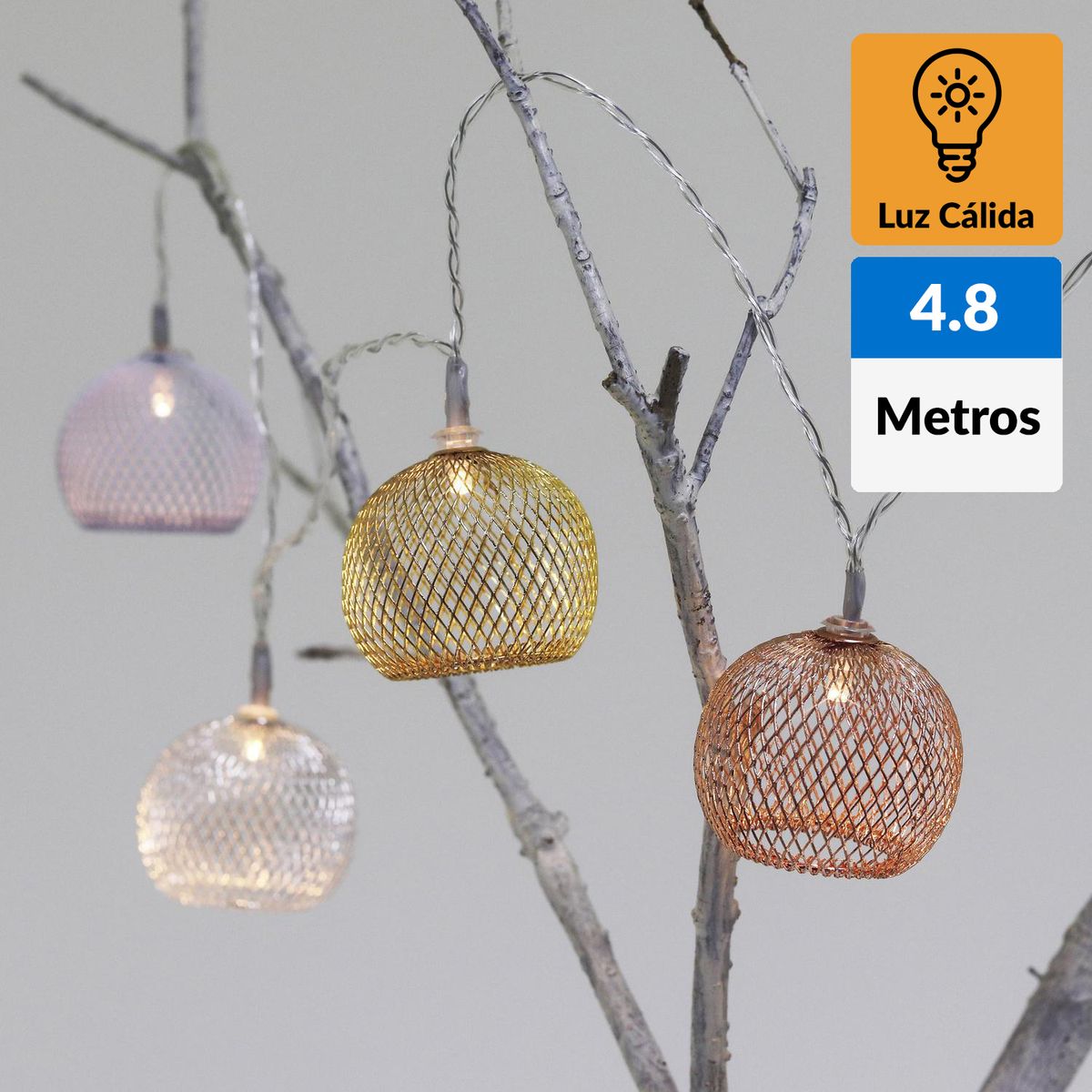 JUST HOME COLLECTION - Guirnalda solar copones 10 luces