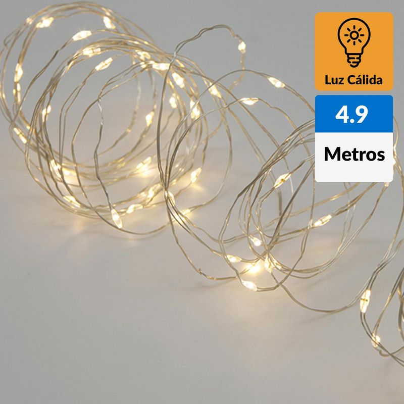 JUST HOME COLLECTION - Guirnalda solar micro 120 luces