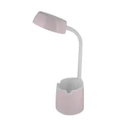 JUST HOME COLLECTION - Lámpara de escritorio Led mica USB rosado