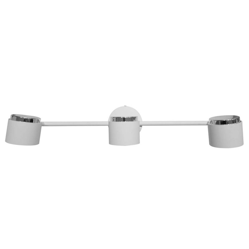 JUST HOME COLLECTION - Barra Led Kivu 3 Luces Metal Blanco 12.6 W 10 cm