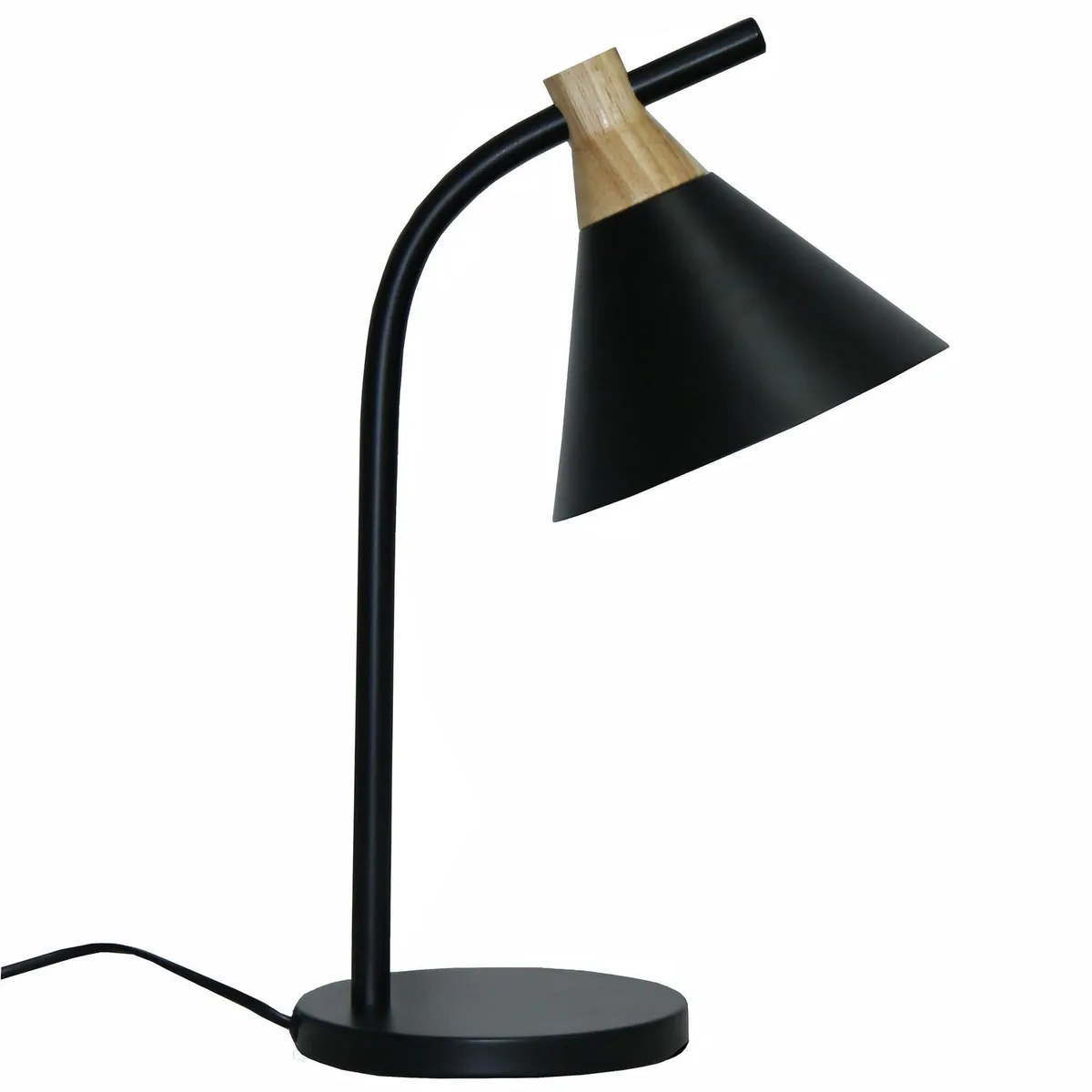 JUST HOME COLLECTION - Lámpara de Escritorio Astris Negro 25.5x41 cm