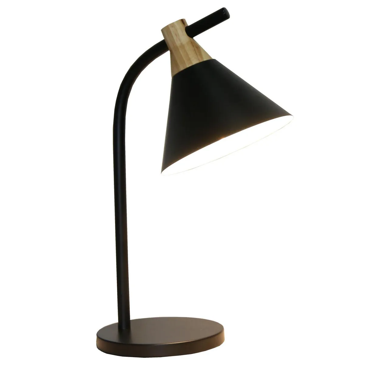 JUST HOME COLLECTION - Lámpara de Escritorio Astris Negro 25.5x41 cm