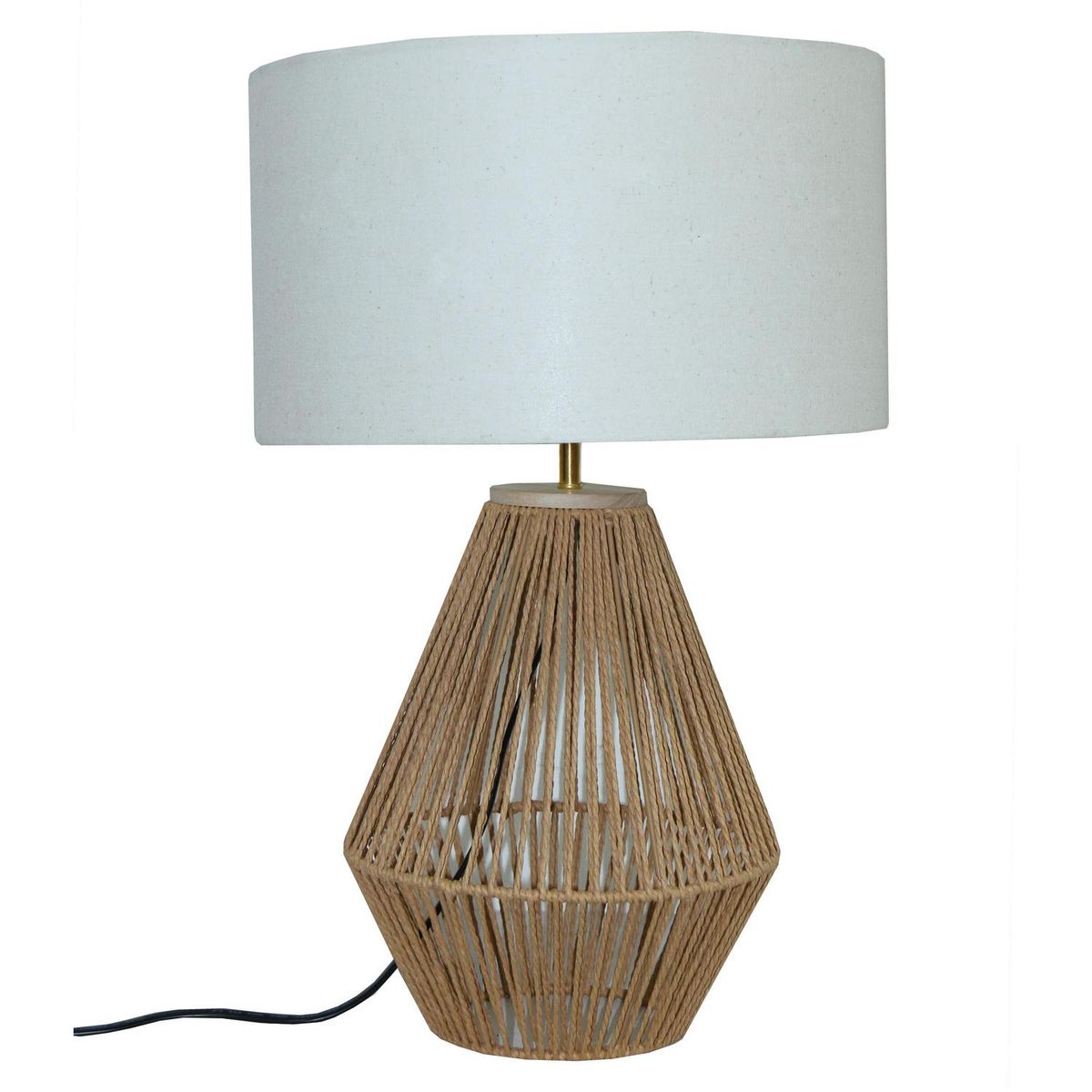 JUST HOME COLLECTION - Lámpara Mesa Mosa Blanco 35x55 cm