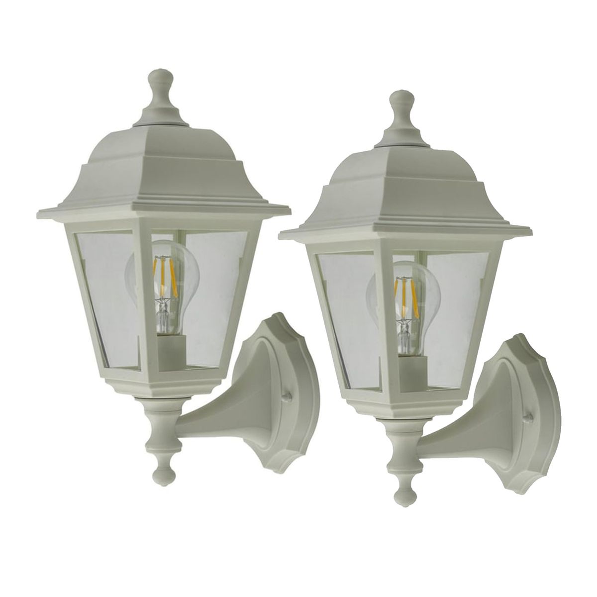 JUST HOME COLLECTION - Pack 2 Faroles de Muro 60 W IP44