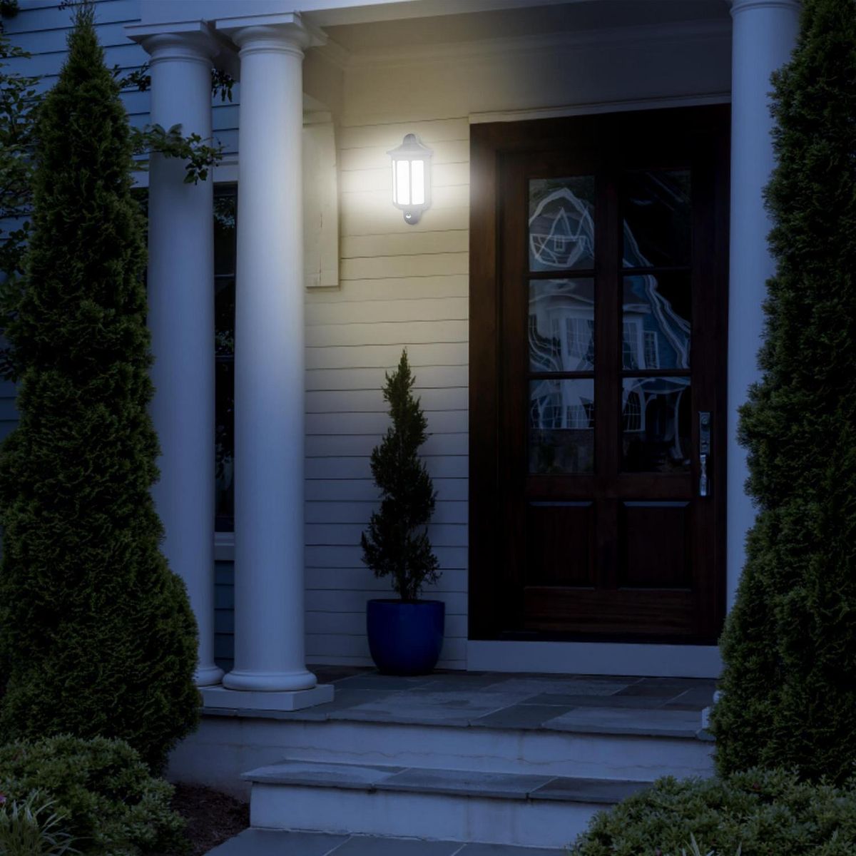 JUST HOME COLLECTION - Farol muro Led Sensoria negro