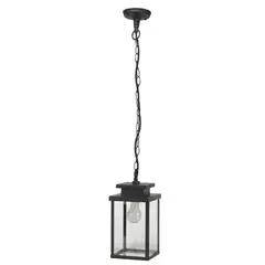JUST HOME COLLECTION - Farol colgante Manzi 1 luz E27 negro