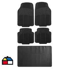 AUTOSTYLE - Set de protector piso y maleta 5 piezas