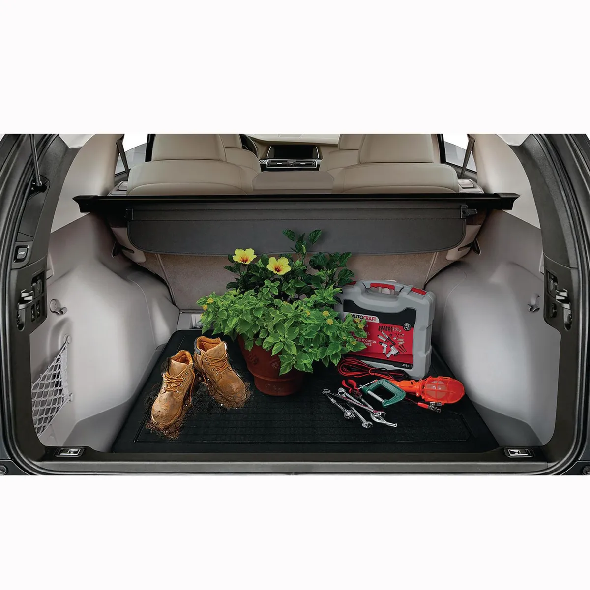 AUTOSTYLE - Set de Cubrepisos Autostyle 5 Piezas Universal Antideslizante Negro