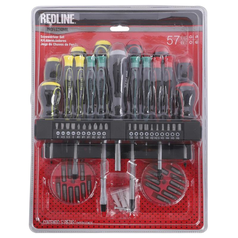 REDLINE - Set de atornillar 57 piezas